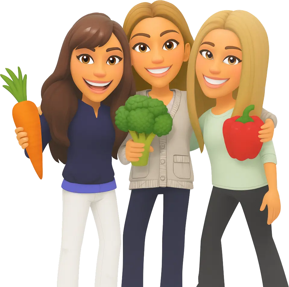 Lynn, Rachel, and Kristen at Mindfully Growing