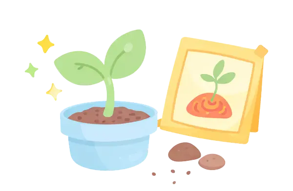 plants and seeds graphic